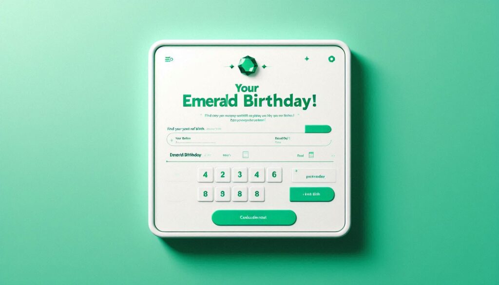 Emerald Birthday Calculator